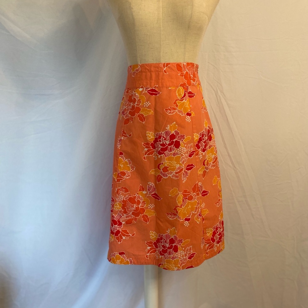 Eddie Bauer Floral A-Line Skirt